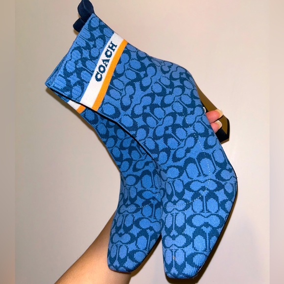 Coach “Double C” Knit Sock Booties - Picture 1 of 5